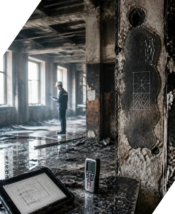 Обследование зданий после пожара в Городце от 15185 р. | ЭкспертизаРоссия