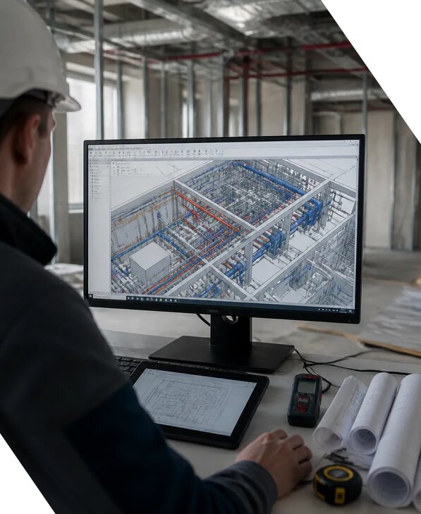 Создание BIM модели инженерных сетей для объектов в Городце